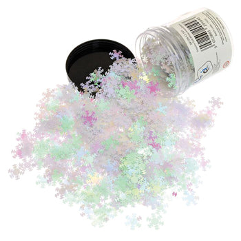 SEQUINS, Iridescent White, Tub of 100g