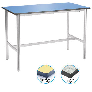 CRAFT/LABORATORY TABLES WITH PREMIUM FRAME, LAMINATE TOP, 1500 x 750 x 850mm height, Ailsa
