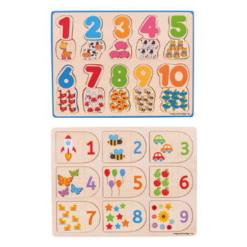 NUMBER MATCHING PUZZLE SET, Set