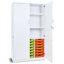 PREMIUM TRAY STORAGE, 21 SHALLOW TRAY STORE CUPBOARD, Grey