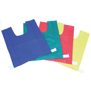 PLAIN TRAINING BIBS, Large 50 x 40cm, Nylon, Blue, Set of 10