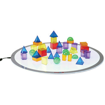 TRANSLUCENT GEOMETRIC SHAPES, Age 3+, Set of 36