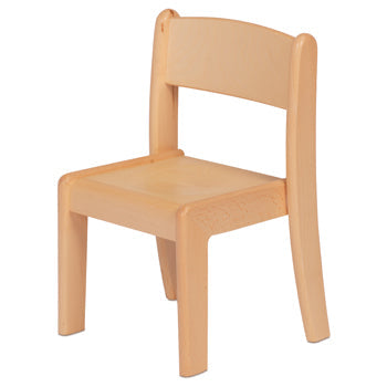 WOODEN TABLES & CHAIRS, BEECH STACKING CHAIR, 210mm height, 2-3yrs