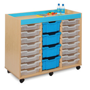 BUBBLEGUM RANGE, MOBILE TRAY UNITS, 20 Variety Tray Unit, Tangerine