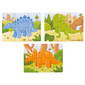 DINOSAUR PUZZLE SET, Set of 3