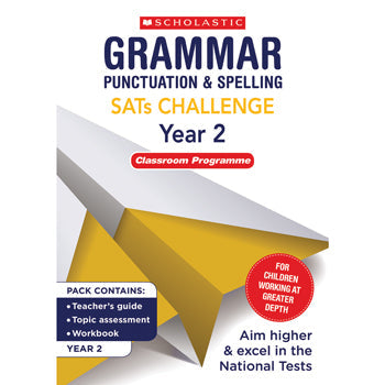 SATS READING CHALLENGE CLASSROOM PROGRAMME, Grammar, Punctuation & Spelling, Year 2, Pack