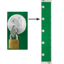 FIVE COMPARTMENT LOCKERS WITH SWIVEL CATCH LOCKS, 300 x 450 x 1800mm (w x d x h), Single Bay Locker, Blue doors