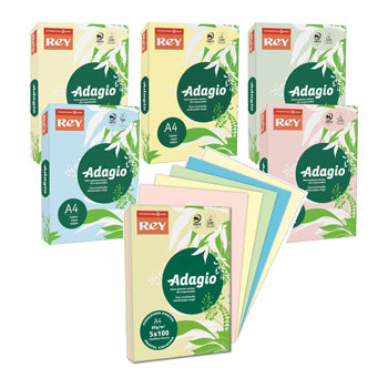 ADAGIO TINTED COPIER PAPER RANGE, PASTEL COLOURS, A3  80gsm, Green, Ream of 500 sheets