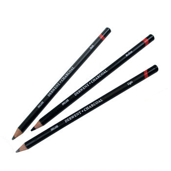 CHARCOAL PENCILS, Derwent, Light, Pack of 12