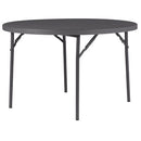 FOLDING TABLES, ROUND, 1220mm dia x 740mm height, MORLEYS OF BICESTER LIMITED