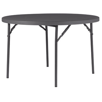 FOLDING TABLES, ROUND, 1220mm dia x 740mm height, MORLEYS OF BICESTER LIMITED