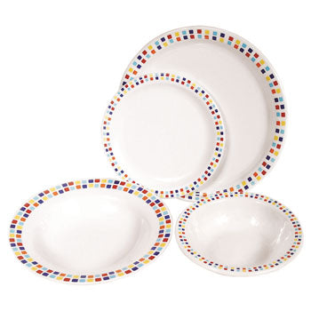 MELAMINE, Spanish Tile, Oatmeal Bowl, 150mm, Each