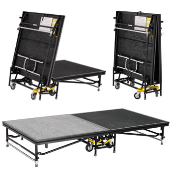 STAGE ACCESSORIES, STAGE, Dual Height, 1220mm, Cloud Grey Carpet