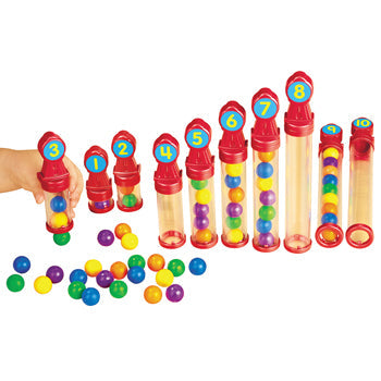 SEE INSIDE COUNTING TUBES, Age 3+, Set