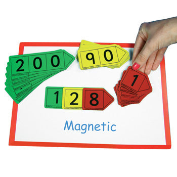 PLACE VALUE ARROWS, MAGNETIC, Hundreds, Tens and Units, Set of 27