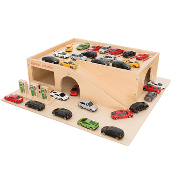 TOY VEHICLES AND ACCESSORIES, GARAGE AND CAR SETS, Wooden Garage, Each
