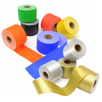 BORDER ROLLS, Straight Cut Poster Paper Assorted, Metallics, Pack of 2 x 2 rolls