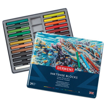 HARD PASTELS, Derwent Inktense Blocks, Pack of 24