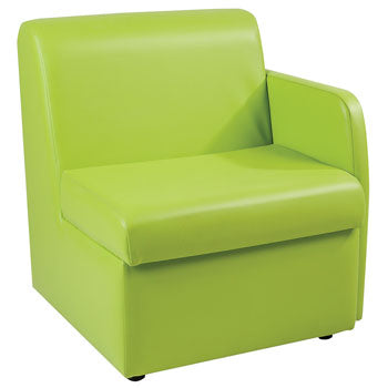 MODULAR FABRIC SEATING, JUNIOR, Left Arm, Ocean