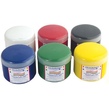 SCREEN PRINTING, Textile Screen Printing Ink, Pack of 6 x 500ml pots