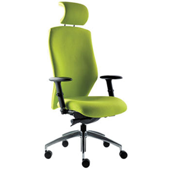 HIGH BACK POSTURE CHAIR, Adjustable Arms, Ocean, EMERGENT CROWN CONTRACT OFFICE