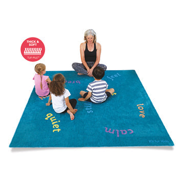 KIT FOR KIDS, WELLBEING CARPETS, MINDFULNESS, 2000 x 2000mm, Each