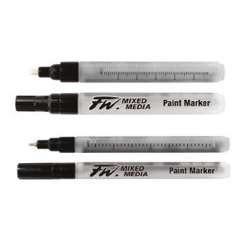 Daler-Rowney FW Mixed Media Markers, 0.8mm, Pack of 2