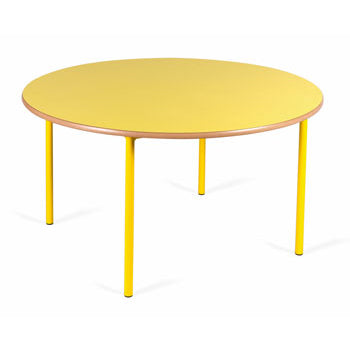 STANDARD NURSERY TABLES, CIRCULAR, Sizemark 2 - 530mm height, Blue