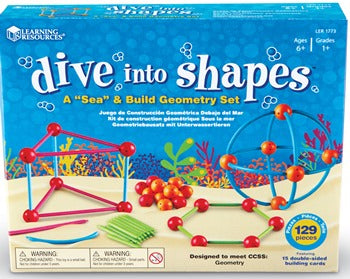 DIVE INTO SHAPES, Age 6+, Set of 129 pieces