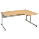 DESKS, CRESCENT, 1800mm width, Left Return, Maple