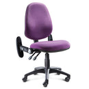 HIGH BACK OPERATOR CHAIR, Foldaway Arms - 650mm width, Tarot, EMERGENT CROWN CONTRACT OFFICE