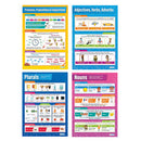 POSTER SET, English Language, Set of 4