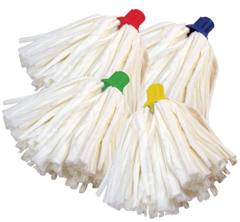 COLOUR CODED MOPS, Super Absorbent, Large (165g, 550mm length strands), Red, Each