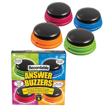 RECORDABLE ANSWER BUZZERS, Set of 4