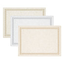 CARD, Marble Effect with Metallic Frame, 200 micron, A4, Silver, Pack of 100