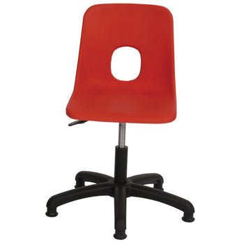 SERIES E SWIVEL CHAIR, NON-FIRE RETARDANT SHELL, 360-490mm Seat height, On Glides, Brown