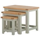 PORTLAND STONE FURNITURE, NEST OF TABLES, CRAFTSMAN CONTRACT FURNITURE LTD