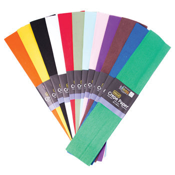 CREPE PAPER, Plains Assorted Value Pack, Pack of 50 folds