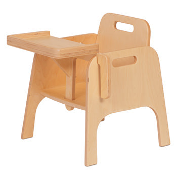 WOODEN TABLES & CHAIRS, STURDY FEEDING CHAIR, 200mm height