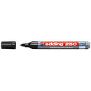 MARKERS, DRYWIPE WHITEBOARD, BULLET TIP, Edding(R) 250 Bullet Tip (1.5-3mm line width), Black, Box of 10