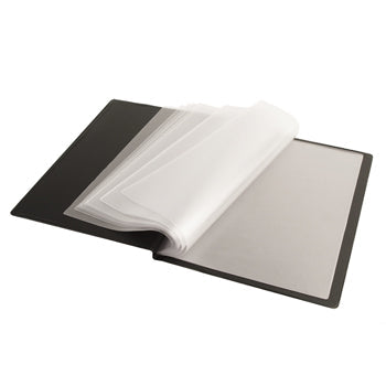 A4 DISPLAY BOOKS, Rigid PVC Over Board Cover, 24 Pockets and Inside Front Cover Pocket, Each