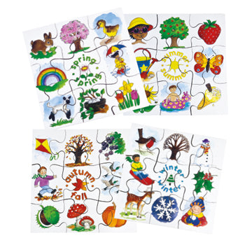 SEASONS PUZZLES, Age 3+, Set of 4