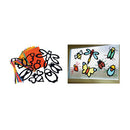 DISPLAY SHAPES, STAINED GLASS BUGS, Pack of 35