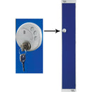 SINGLE COMPARTMENT LOCKERS WITH KEY LOCKS, 300 x 300 x 1800mm (w x d x h), Single Bay Locker, Yellow doors