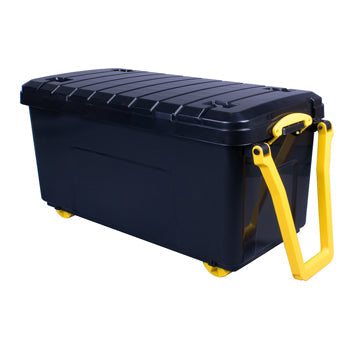 NESTABLE HEAVY DUTY STORAGE TRUNK, 160 Litre, Clear, 1000 x 500 x 520mm, Each