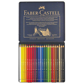 ARTIST'S QUALITY COLOURED PENCILS, Faber-Castell Polychromos, Pack of 36