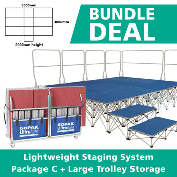 BUNDLE DEAL: Lightweight Staging Systems - Package C + Large Storage Trolley