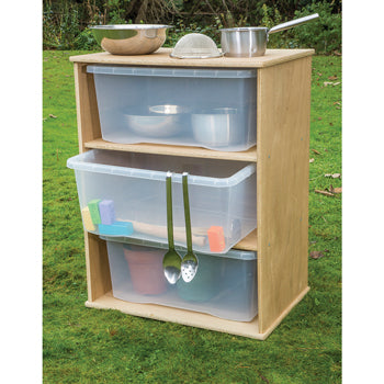 DURAPLAY OUTDOOR RANGE, Storage with 3 Clear Trays, Each