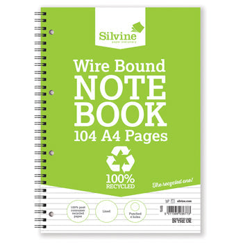 WIREBOUND NOTEBOOK, 104 pages (52 sheets), Pack of 12