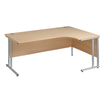 DESKS, Crescent, 1800mm width, Right Return, Oak